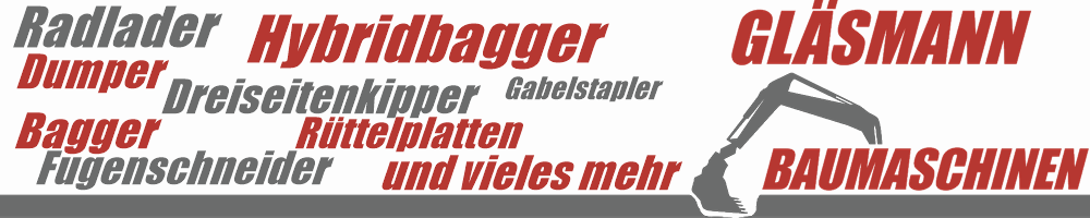 Banner Gläsmann Baumaschinenvermietung